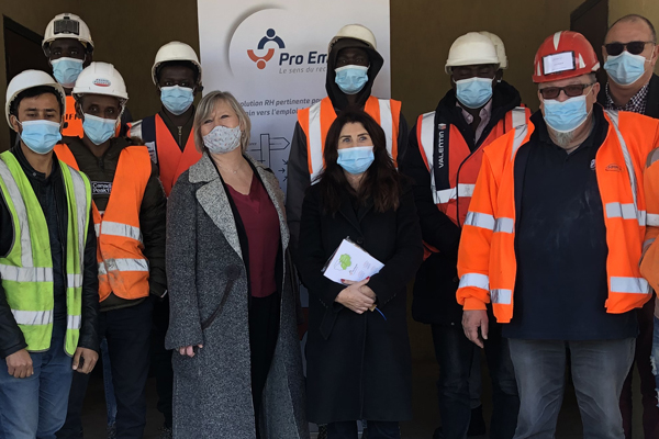 Le conseil régional d'Ile-de-France en visite chez Pro-Emploi